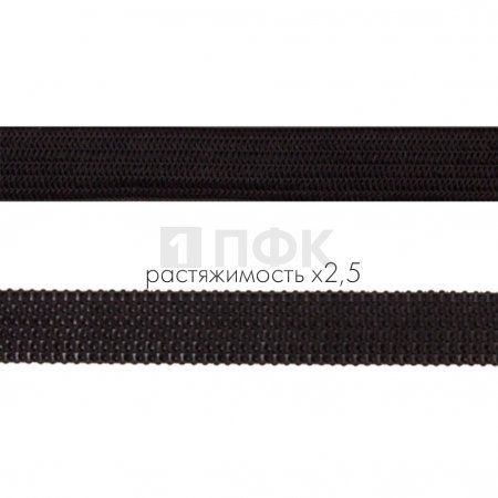 Резинка вязанная 10мм 3.7 гр/м цв черный (рул 40м/уп 200м) Резинка вязанная 10мм 3.7 гр/м цв черный (рул 40м/уп 200м)