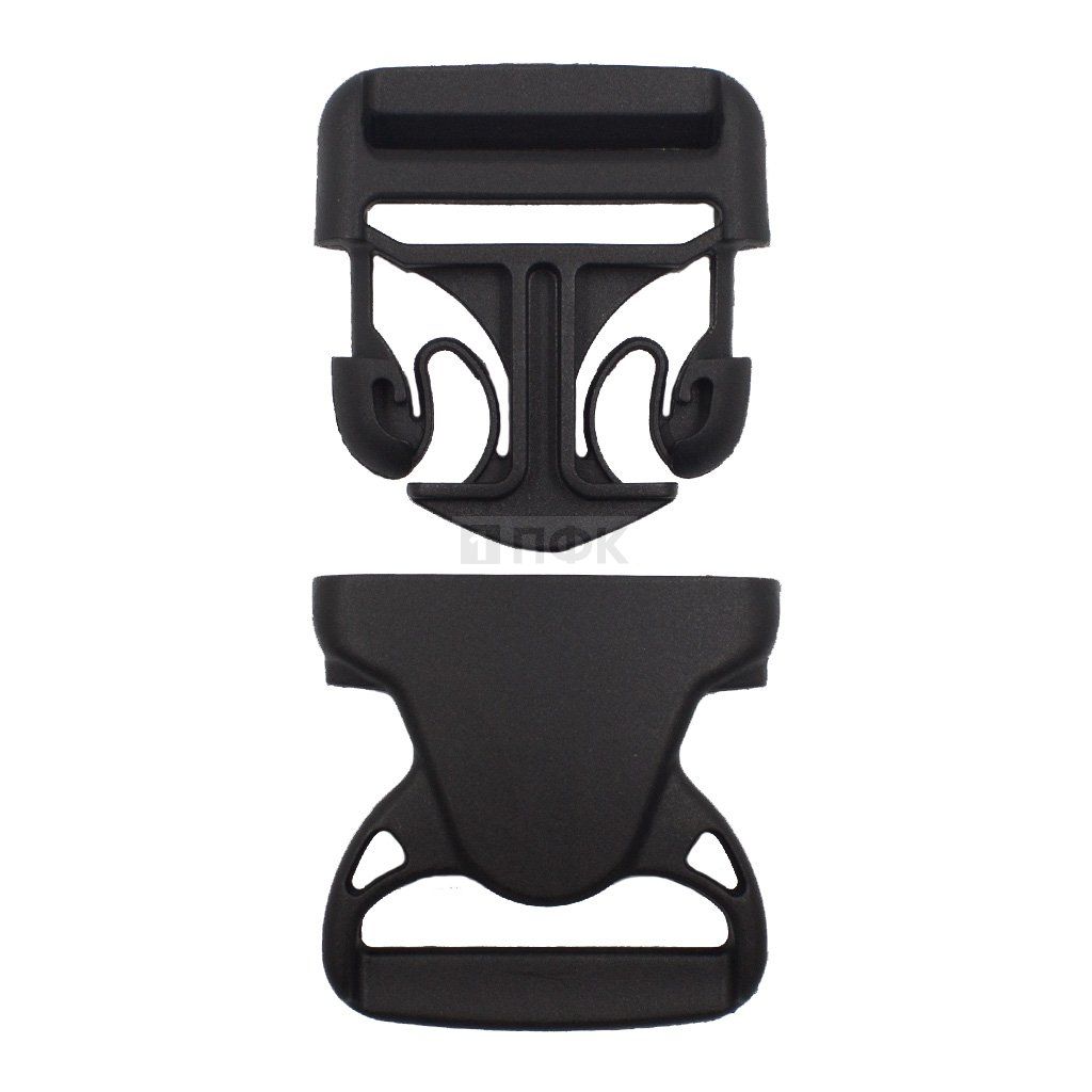 Фастекс НФ-40 (защелка-трезубец) ПФЛ 40мм цв черный (уп 1000шт) — ПФКР Фастекс НФ-40 (защелка-трезубец) ПФЛ 40мм цв черный (уп 1000шт)