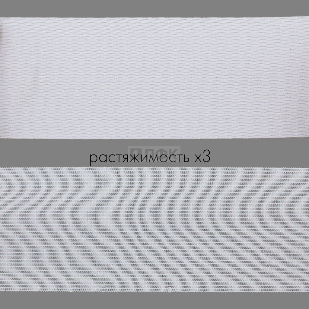 Резинка вязанная 60мм 18 гр/м цв белый (рул 40м/уп 200м)