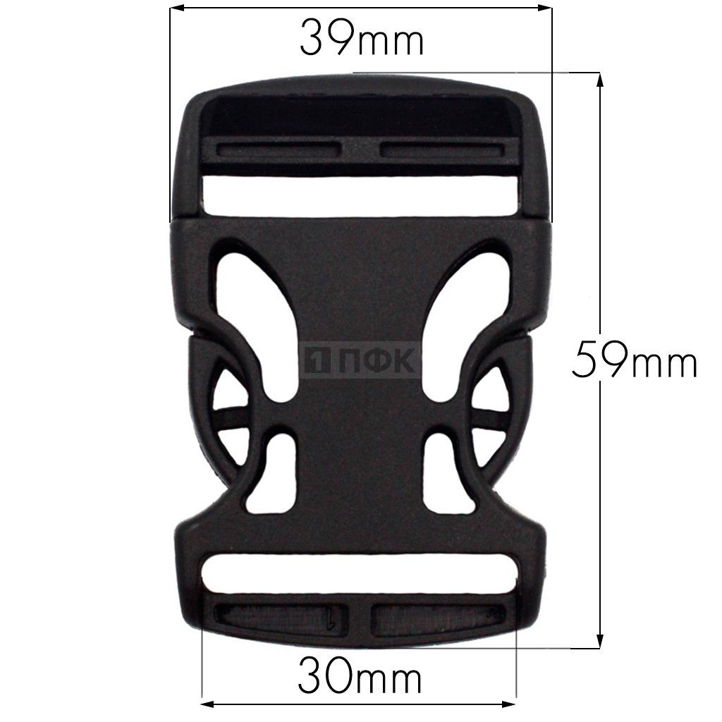 Фастекс Ф-30/3 (защелка-трезубец) ПА 30мм цв черный (уп 1000шт) — ПФКР Фастекс Ф-30/3 (защелка-трезубец) ПА 30мм цв черный (уп 1000шт)