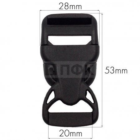 Фастекс НФ-20 (защелка-трезубец) ПА 20мм цв черный (уп 1000шт) Фастекс НФ-20 (защелка-трезубец) ПА 20мм цв черный (уп 1000шт)