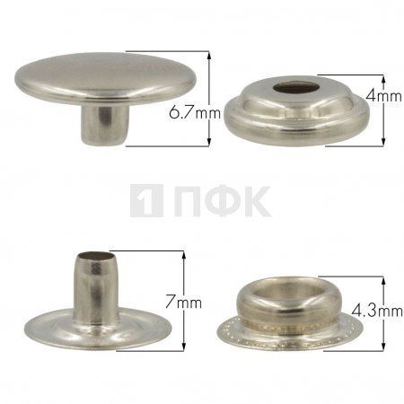 Кнопка для одежды 15мм №61 сталь цв никель (уп 720шт) NEW STAR Кнопка для одежды 15мм №61 сталь цв никель (уп 720шт) NEW STAR