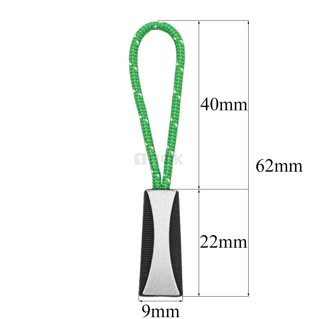Пуллер для молнии №42 цвет 322 черный + шнур 334 (уп 500шт/10000шт)