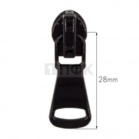 Бегунок для спиральной (витой) молнии тип 5 автомат арт.C8 цв черн лакир. (уп 500шт/5000шт) Бегунок для спиральной (витой) молнии тип 5 автомат арт.C8 цв черн лакир. (уп 500шт/5000шт)