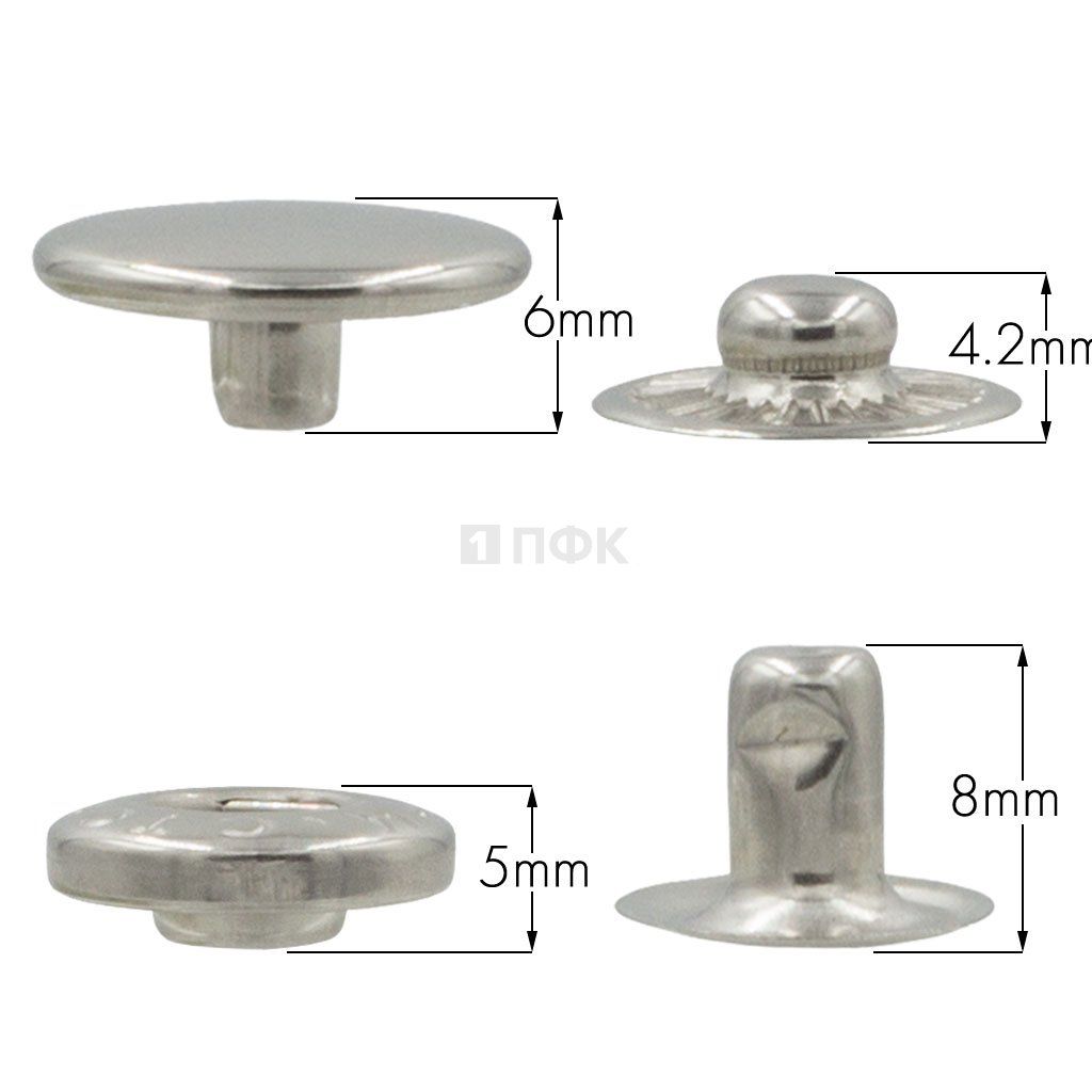 Кнопка для одежды 15мм Альфа нерж цв никель (уп 720шт) STORM — ПФКР Кнопка для одежды 15мм Альфа нерж цв никель (уп 720шт) STORM