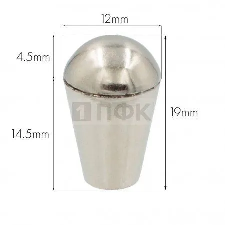 Наконечник для шнура пластик 8377 цв никель (уп 1000шт)