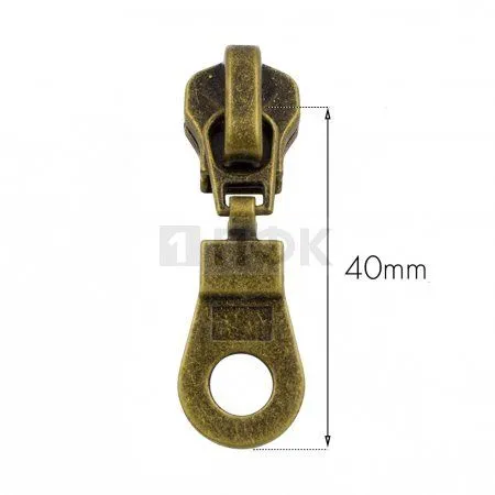 Бегунок металл тип 8 автомат цв антик (уп 1000шт/5000шт) Бегунок металл тип 8 автомат цв антик (уп 1000шт/5000шт)