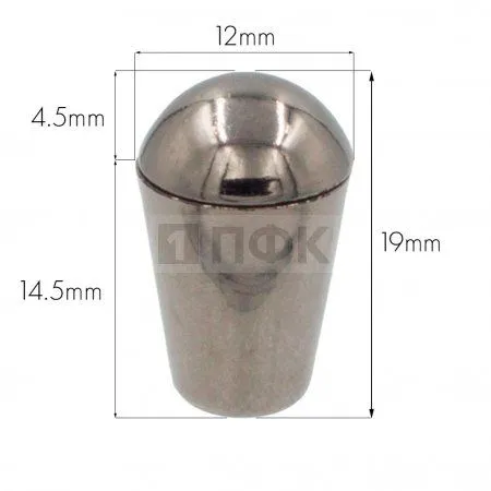 Наконечник для шнура пластик 8377 цв никель тем (уп 1000шт)