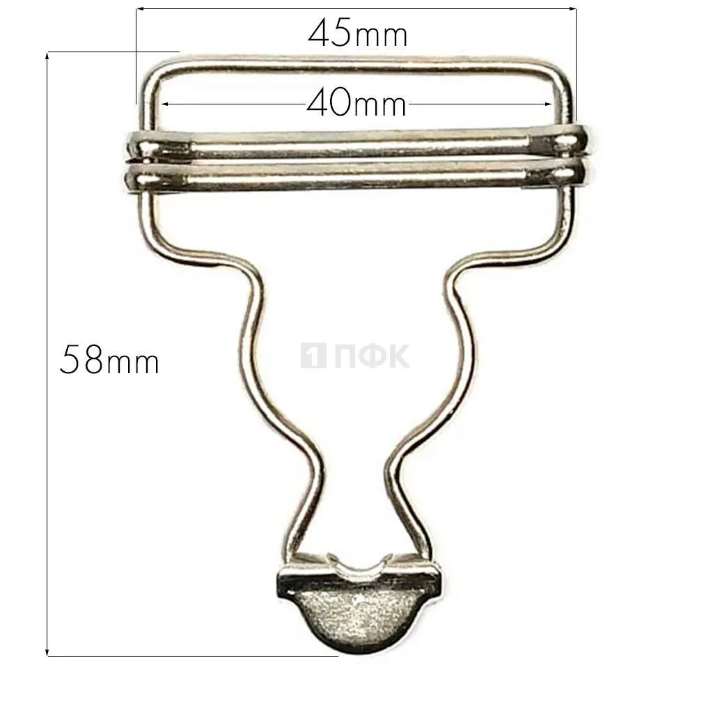 Пряжки для комбинезона 40мм цв никель (уп 500шт/7500шт)