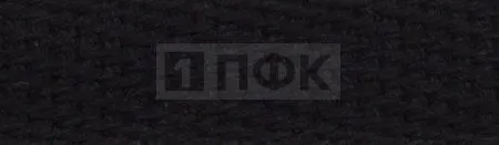 Лента ушковая 25мм цв черный (рул 50м/2000м)