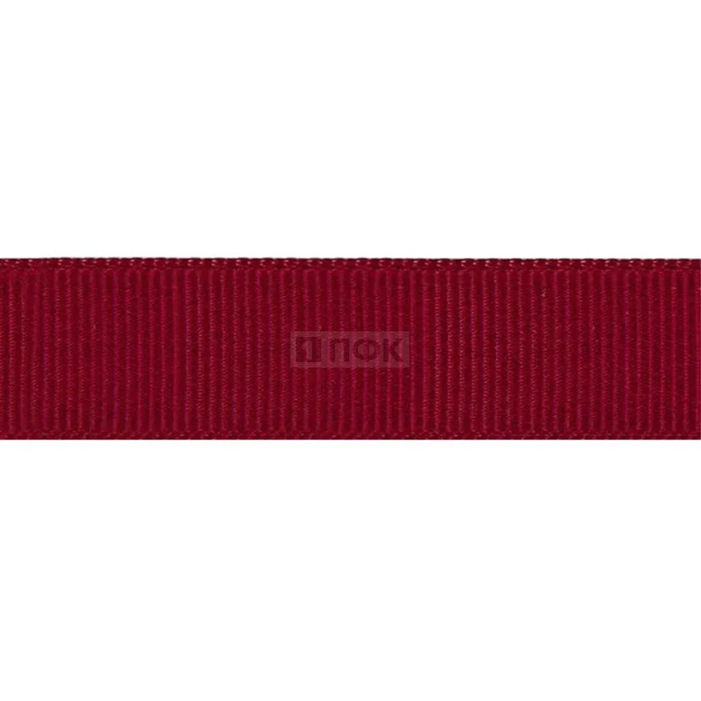Лента репсовая (тесьма вешалочная) 25мм цв бордо (уп 50м/800м)