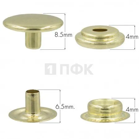 Кнопка для одежды 15мм №61 латунь цв золото (уп 720шт) STRONG Кнопка для одежды 15мм №61 латунь цв золото (уп 720шт) STRONG