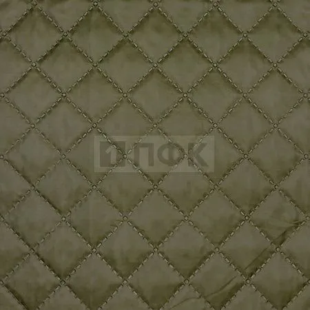 Ткань термостёжка (подкладка 190 Т, 53 г/м2 +синтепон 100 г/м2) ромб 35*35 цв хаки 423 (рул 50 м) Ткань термостёжка (подкладка 190 Т, 53 г/м2 +синтепон 100 г/м2) ромб 35*35 цв хаки 423 (рул 50 м)