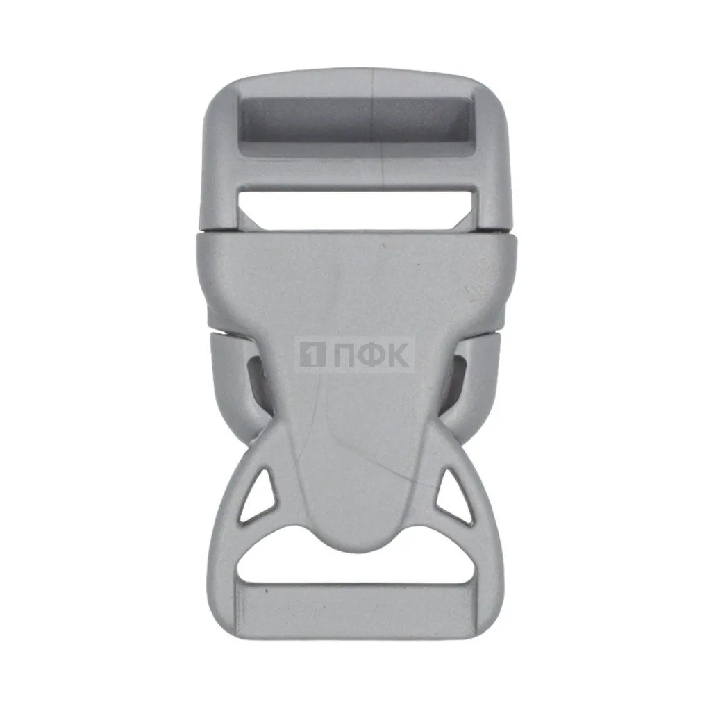 Фастекс НФ-25 (защелка-трезубец) ПА 25мм цв серебро (уп 1000шт)