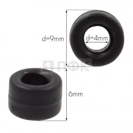 Наконечник для шнура пластик L3 (аналог OK-1) цв черный (уп 1000шт)