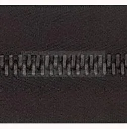 Молния металлическая тип 5 70см разъем цв 304 зв оксид (уп 50шт)