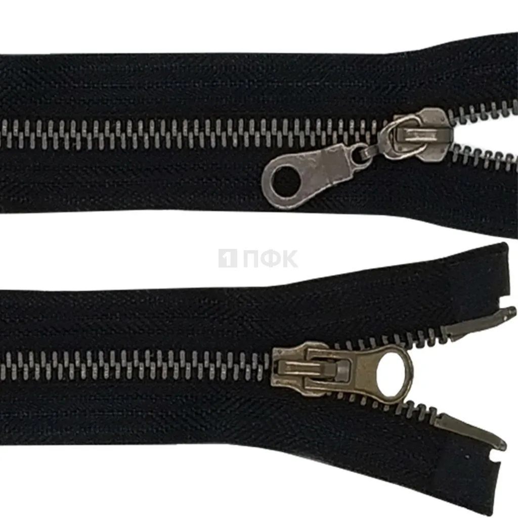 Молния металлическая тип 8 2-ух замковая 70см цв 322 зв оксид (уп 50шт) — ПФКР Молния металлическая тип 8 2-ух замковая 70см цв 322 зв оксид (уп 50шт)