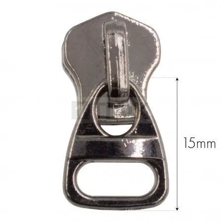 Бегунок металл тип 5 галант 5D цв никель тем (уп 500шт/2500шт) Бегунок металл тип 5 галант 5D цв никель тем (уп 500шт/2500шт)