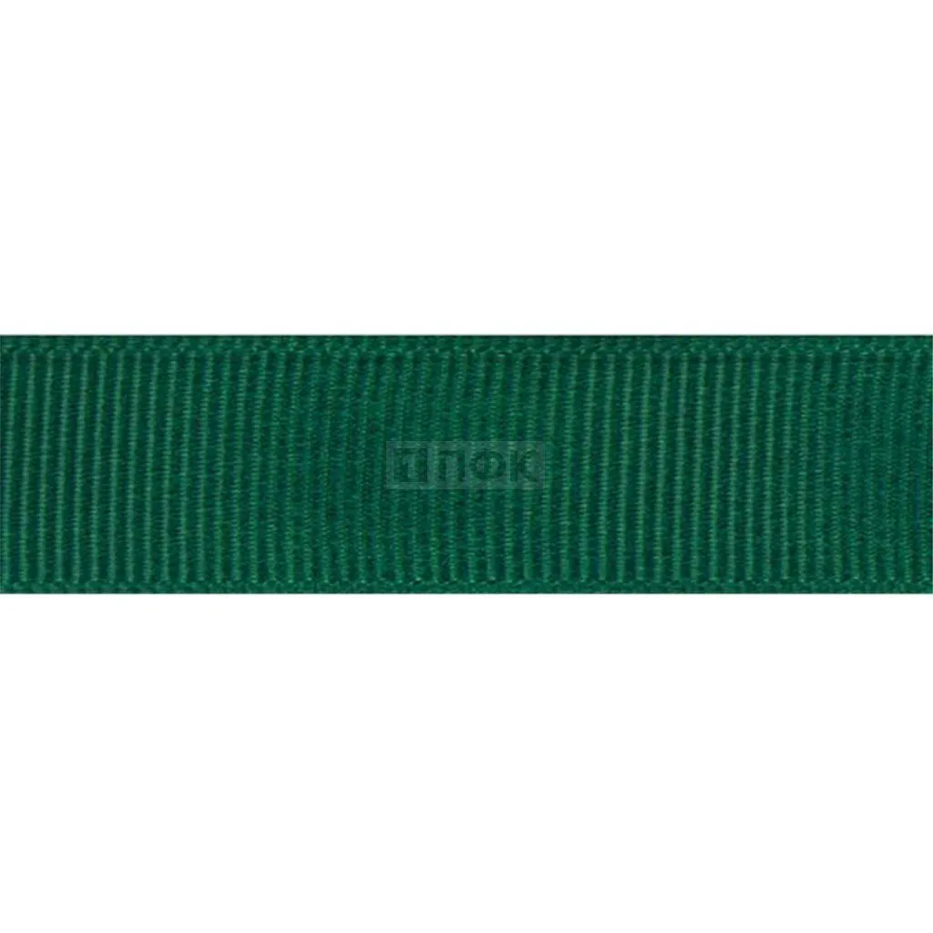Лента репсовая (тесьма вешалочная) 20мм цв зеленый тем (уп 50м/1000м)