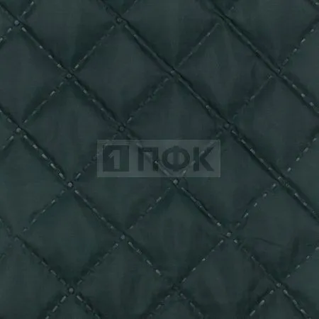 Ткань термостёжка (подкладка 190 Т, 53 г/м2 +синтепон 100 г/м2) ромб 35*35 цв т.зелен 223 (рул 50 м) Ткань термостёжка (подкладка 190 Т, 53 г/м2 +синтепон 100 г/м2) ромб 35*35 цв т.зелен 223 (рул 50 м)