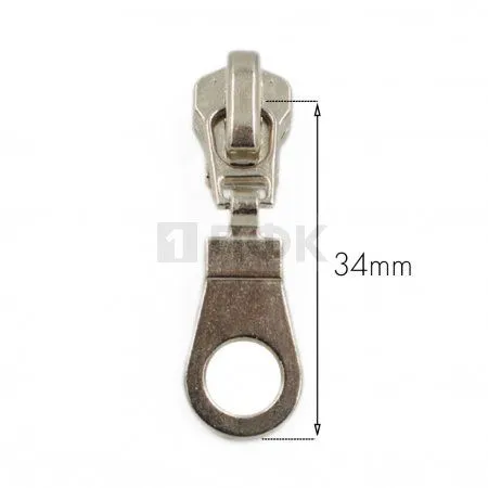 Бегунок металл тип 5 автомат цв никель (уп 2000шт/10000шт) Бегунок металл тип 5 автомат цв никель (уп 2000шт/10000шт)