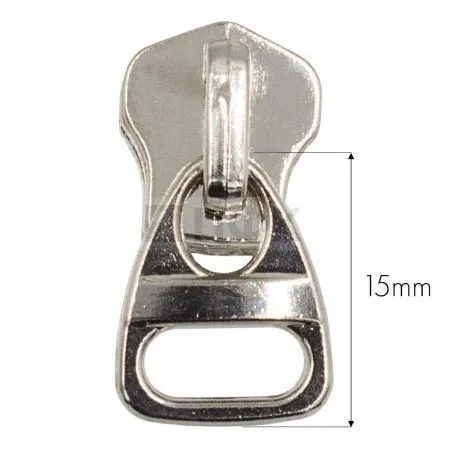 Бегунок металл тип 5 галант 5D цв никель (уп 500шт/2500шт) Бегунок металл тип 5 галант 5D цв никель (уп 500шт/2500шт)