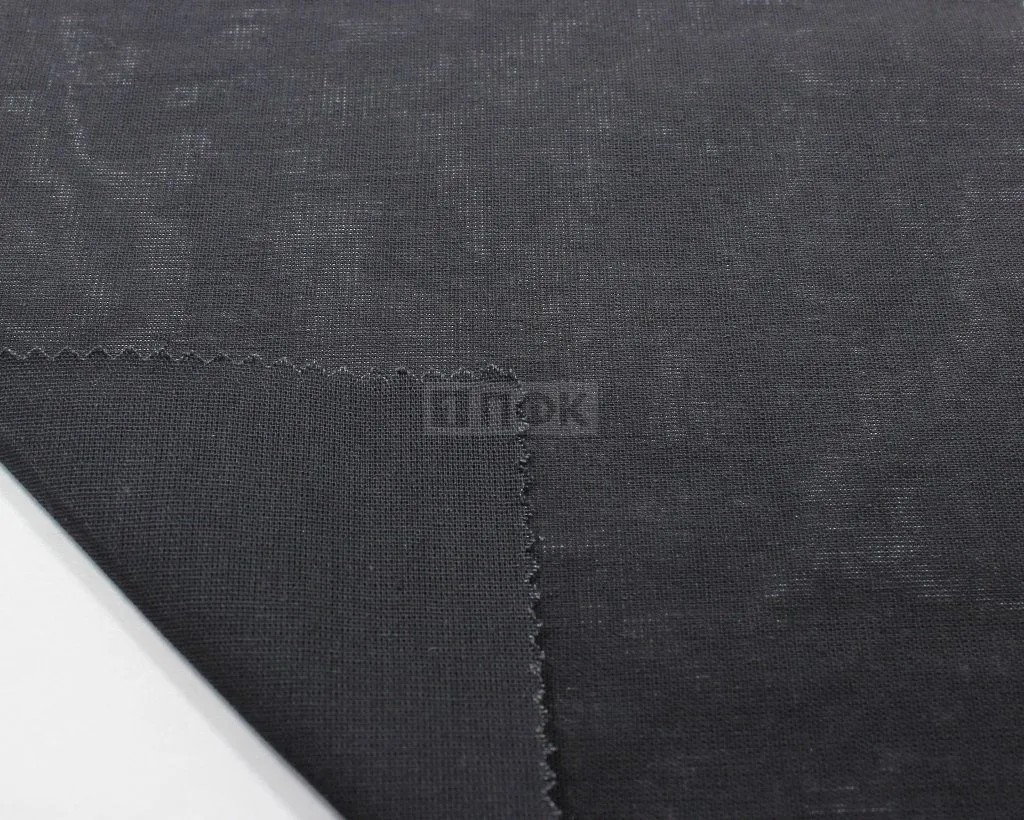 Ткань Бязь 120гр/м2 100%ХБ цв черный (рул 100м) — ПФКР Ткань Бязь 120гр/м2 100%ХБ цв черный (рул 100м)