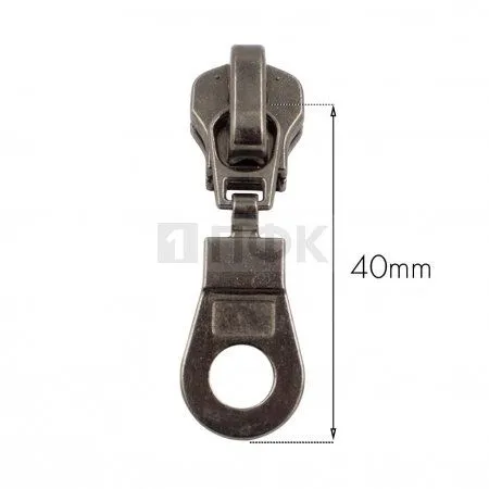 Бегунок металл тип 8 автомат цв никель темн (уп 1000шт/5000шт) Бегунок металл тип 8 автомат цв никель темн (уп 1000шт/5000шт)