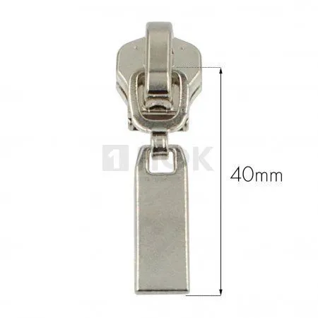 Бегунок металл тип 8 автомат 15-5 цв никель (уп 500шт/5000шт) Бегунок металл тип 8 автомат 15-5 цв никель (уп 500шт/5000шт)