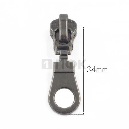 Бегунок металл тип 5 автомат цв никель темн (уп 2000шт/10000шт) Бегунок металл тип 5 автомат цв никель темн (уп 2000шт/10000шт)