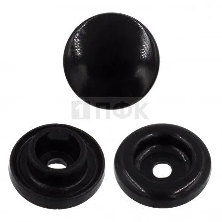 Кнопка пластиковая 12,5мм цв черная (уп 1440шт) Кнопка пластиковая 12,5мм цв черная (уп 1440шт)